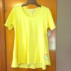 Lularoe Bright Yellow Size XS Perfect T - NWT